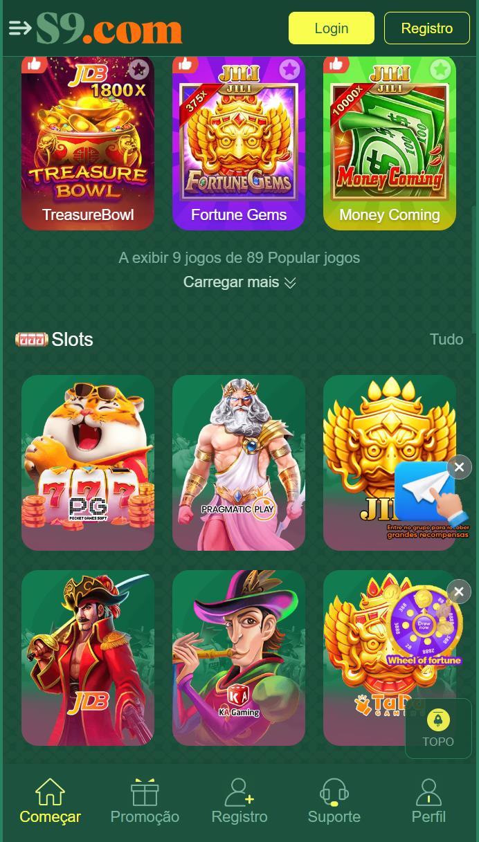 Variedade de Jogos Online Oferecidos